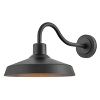 Forge Coastal Outdoor Wall Lantern  - Medium - Black