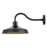 Forge Coastal Outdoor Wall Lantern  - Medium - Black