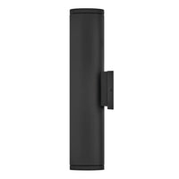 Silo Coastal Outdoor Wall Mount Up/Down Light - 20" - Black