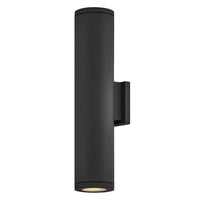 Silo Coastal Outdoor Wall Mount Up/Down Light - 20" - Black