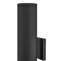 Silo Coastal Outdoor Wall Mount Up/Down Light - 20" - Black