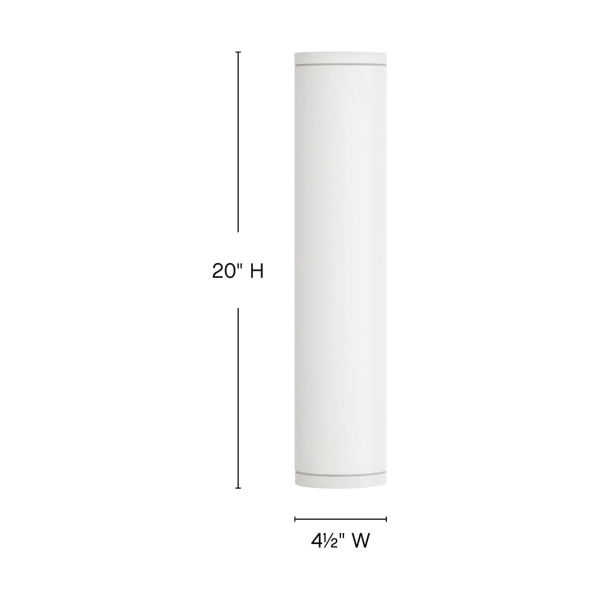 Silo Coastal Outdoor Wall Mount Up/Down Light - 20" - White