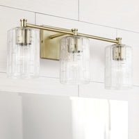 Emerson 3 Light Vanity - Aged Brass