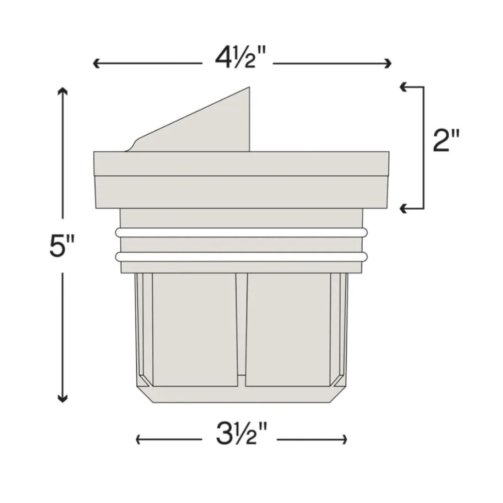 Hardy Island Brass Coastal Well Light - Shielded - Variable Output