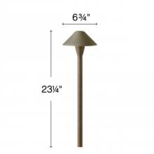 Hardy Island Brass Coastal Path Light - Hammered -Large