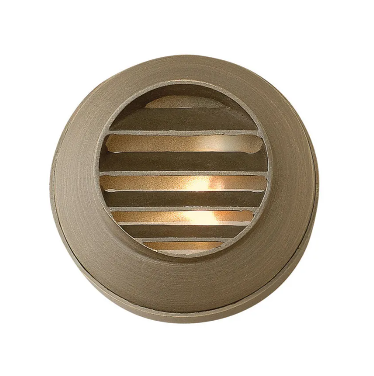Hardy Island Brass Coastal Deck Sconce - Louvered