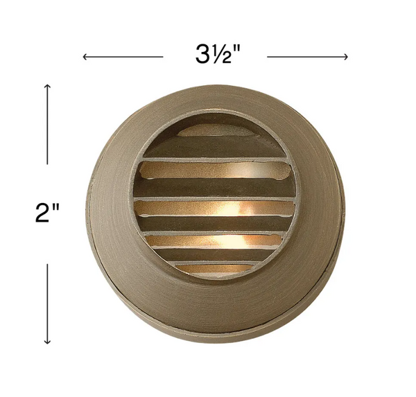 Hardy Island Brass Coastal Deck Sconce - Louvered