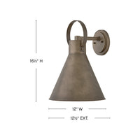 Haven 16.5" Coastal Wall Mount - Dark Sky Compliant - Bronze