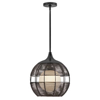 Maddox Orb Pendant - Black