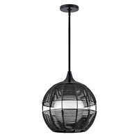 Maddox Orb Pendant - Black