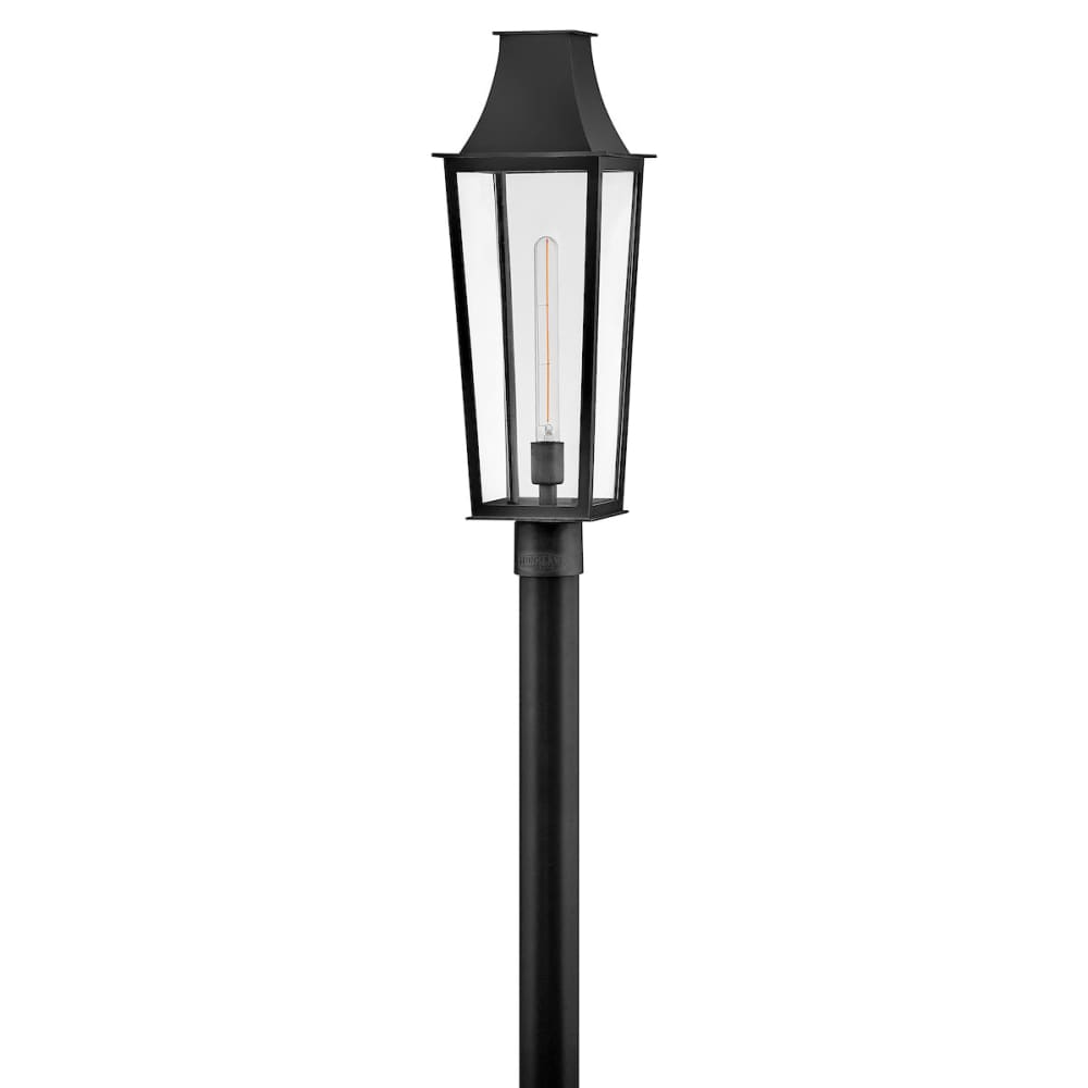 Georgetown Coastal Outdoor Post Lantern - Black