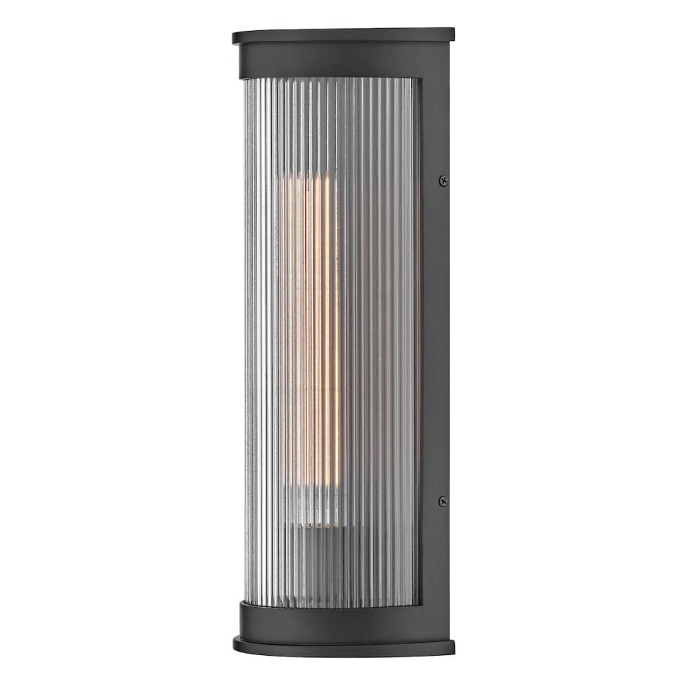 Bluffton Coastal Outdoor Wall Lantern - Medium - Black