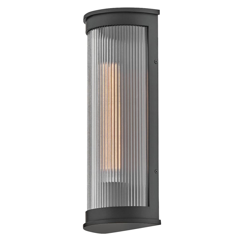 Bluffton Coastal Outdoor Wall Lantern - Medium - Black