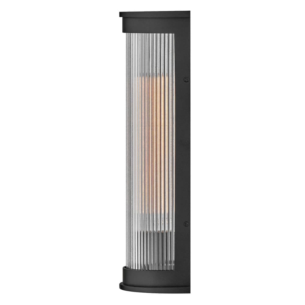 Bluffton Coastal Outdoor Wall Lantern - Medium - Black