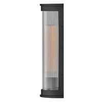 Bluffton Coastal Outdoor Wall Lantern - Medium - Black