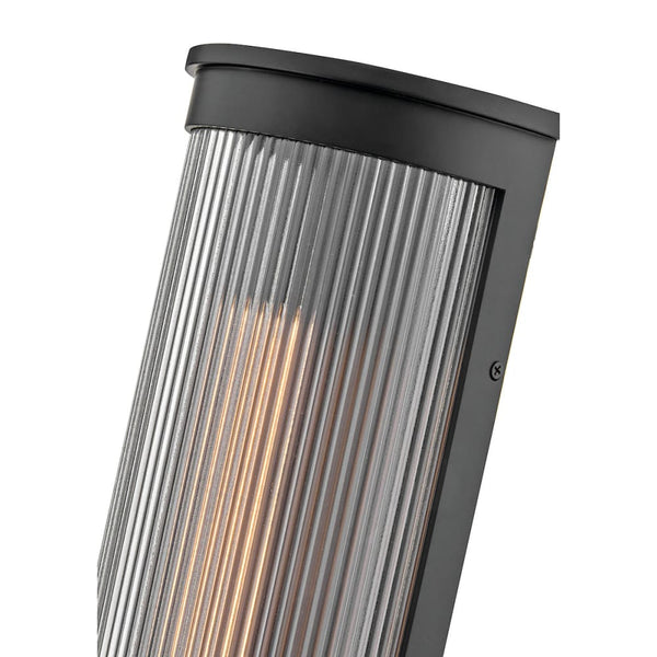 Bluffton Coastal Outdoor Wall Lantern - Medium - Black