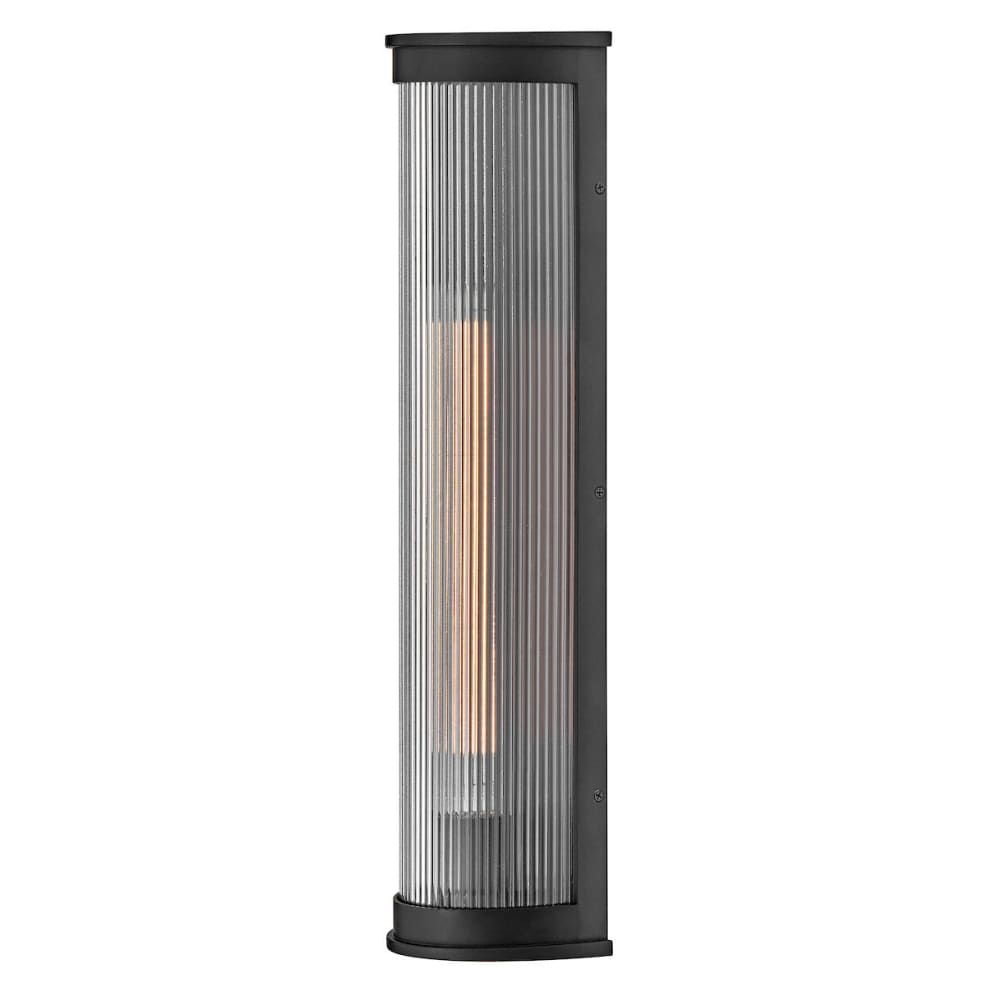 Bluffton Coastal Outdoor Wall Lantern - Large - Black