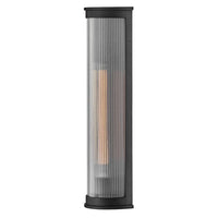 Bluffton Coastal Outdoor Wall Lantern - Large - Black