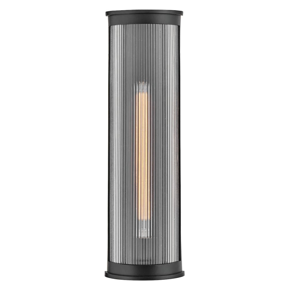 Bluffton Coastal Outdoor Wall Lantern - Large - Black