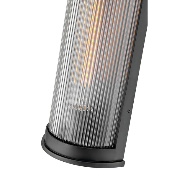 Bluffton Coastal Outdoor Wall Lantern - Large - Black