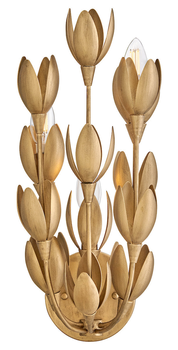 Flora Sconce - Burnished Gold