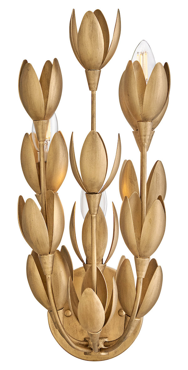 Flora Sconce - Burnished Gold