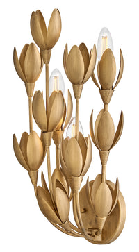 Flora Sconce - Burnished Gold