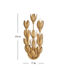 Flora Sconce - Burnished Gold