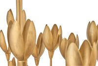 Flora Linear Chandelier - Burnished Gold