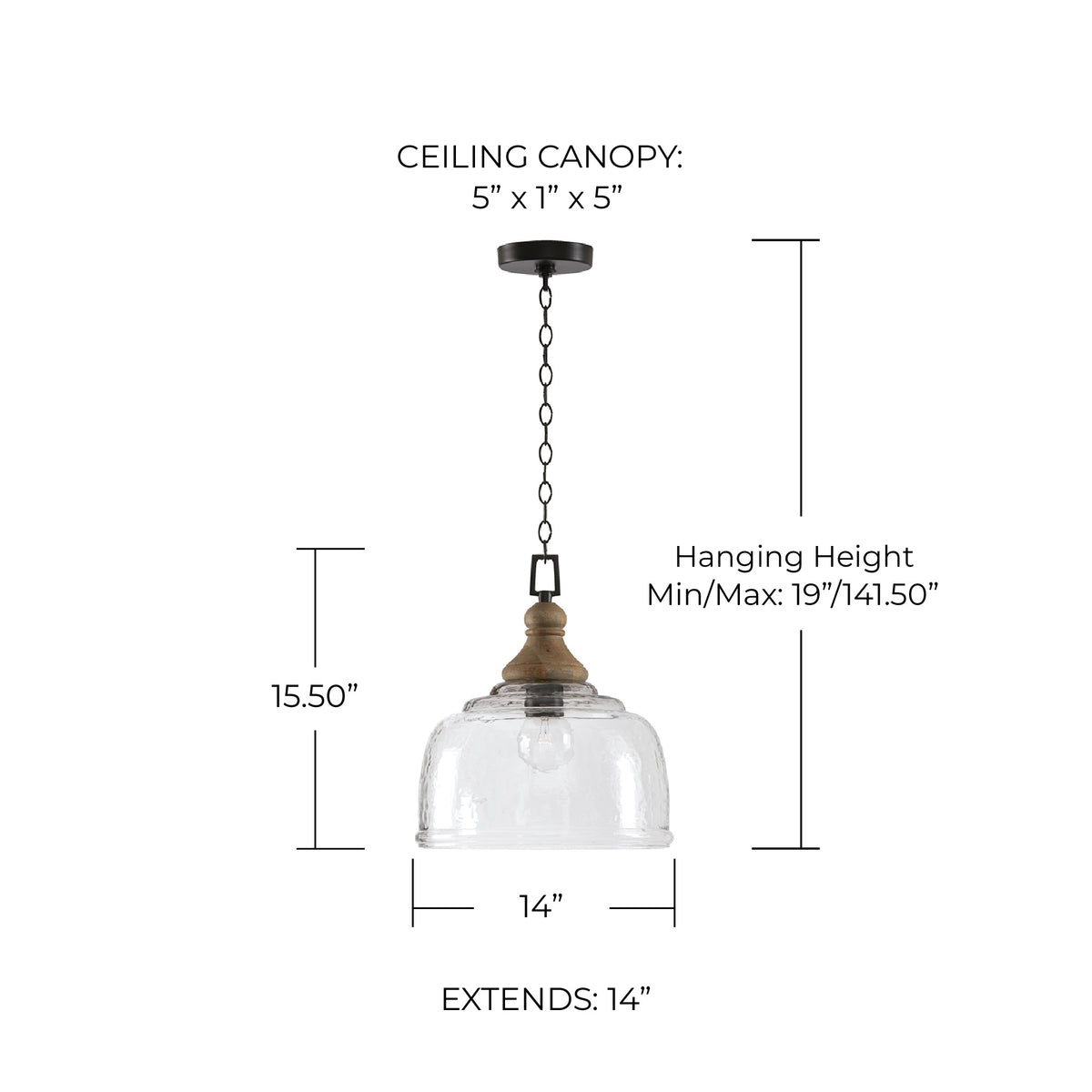 Julian Pendant - Black