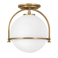 Somerset Semi-Flush Mount - Brass