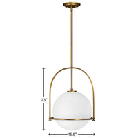 Somerset Medium Pendant - Brass