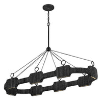 Raffi Linear Chandelier - Black