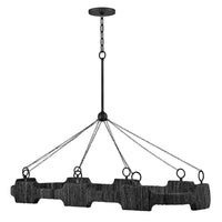 Raffi Linear Chandelier - Black