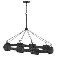 Raffi Linear Chandelier - Black