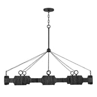 Raffi Linear Chandelier - Black