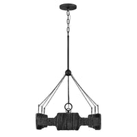 Raffi Linear Chandelier - Black