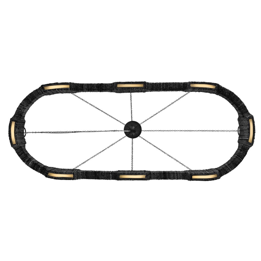 Raffi Linear Chandelier - Black