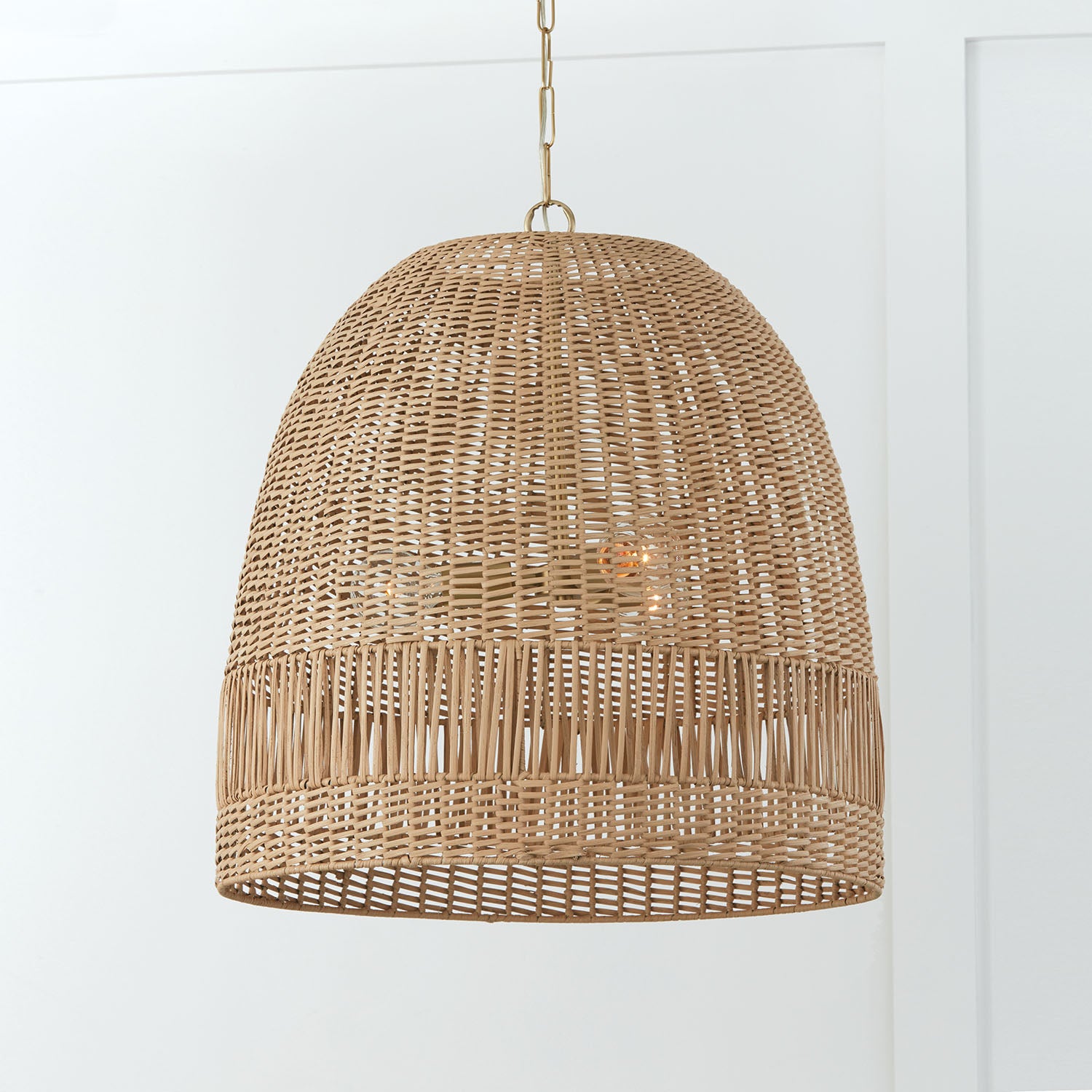 Naomi 3 Light Pendant - Large - Matte Brass – Coastal Lighting