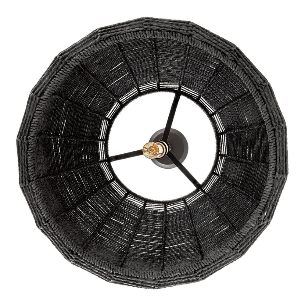 Luca Large Woven Pendant - Black