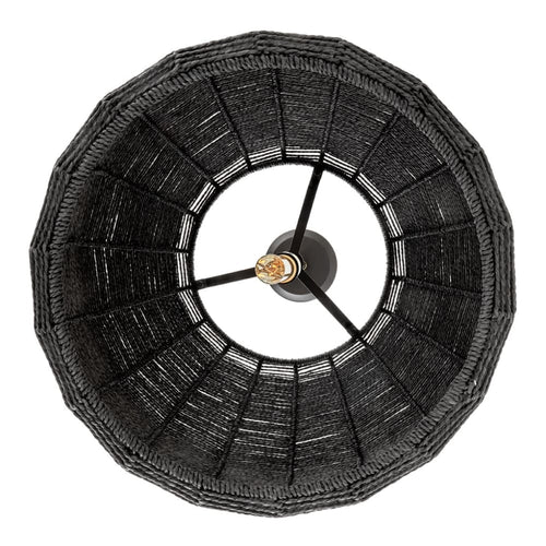 Luca Large Woven Pendant - Black