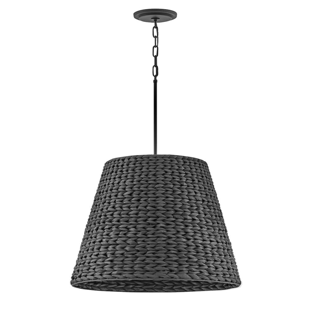 Seabrook Hand Woven Chandelier - Black