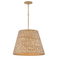 Seabrook Hand Woven Chandelier - Burnished Gold