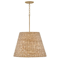 Seabrook Hand Woven Chandelier - Burnished Gold