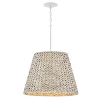 Seabrook Hand Woven Chandelier - Textured Plaster