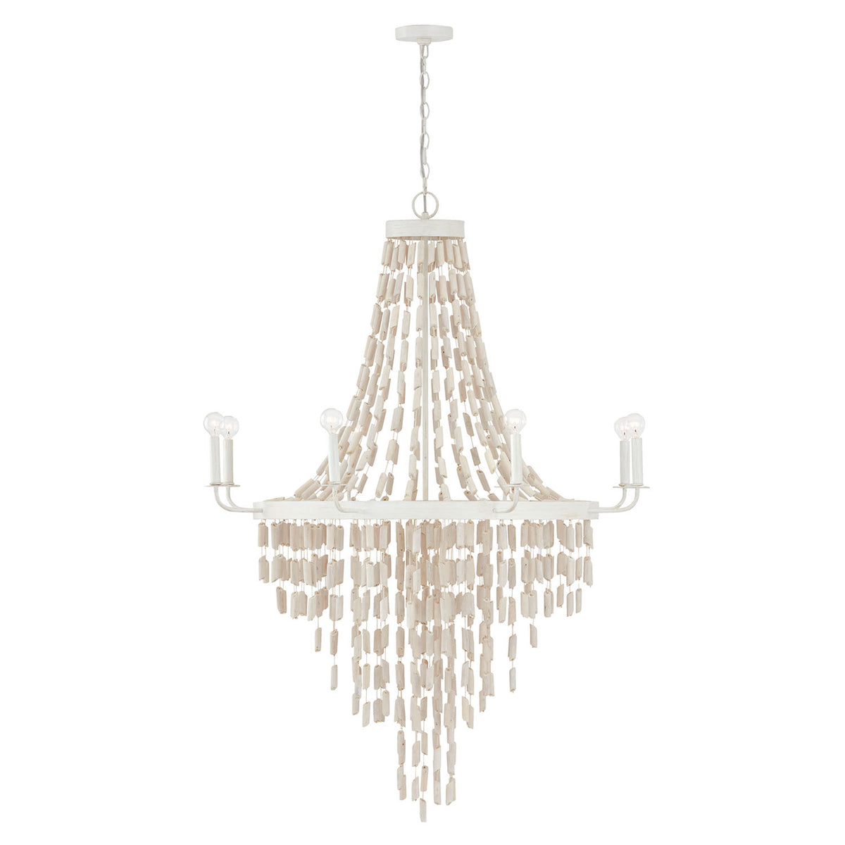 Carissa Handcrafted Coastal Chandelier - 8 Light