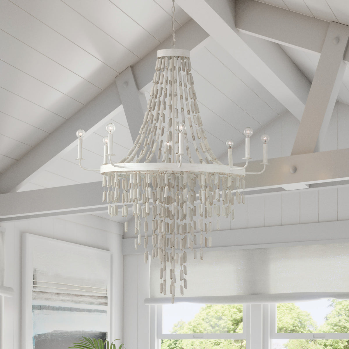 Carissa Handcrafted Coastal Chandelier - 8 Light