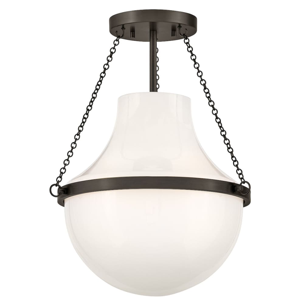 Collins Semi-Flush Mount - Black