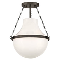 Collins Semi-Flush Mount - Black