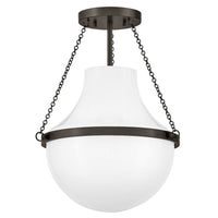 Collins Semi-Flush Mount - Black